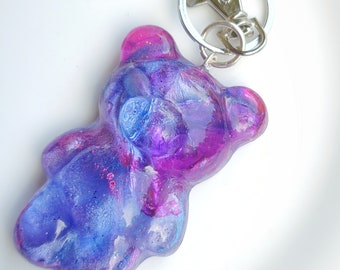 Handmade Resin Gummy Bear Keychain: Y2K Charm