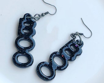 Halloween Boo earrings