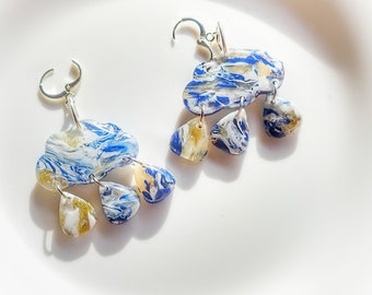 Rain Cloud statement earrings, cloud accessories, jewelry