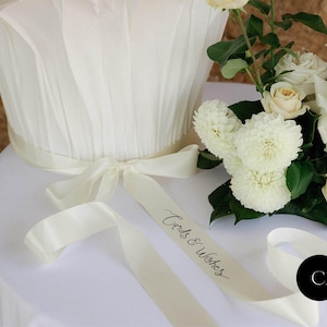 Gut wünschen Band, Karten & Wünsche Band, Personalisierte Band, Hochzeit gut wünschen, Benutzerdefinierte Hochzeit Band