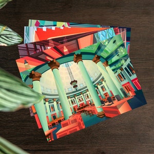 Lot de 5 cartes postales, A6 (105 x 148 mm) cadeau de remise des diplômes pour étudiants, illustration du Yorkshire, impression d'art