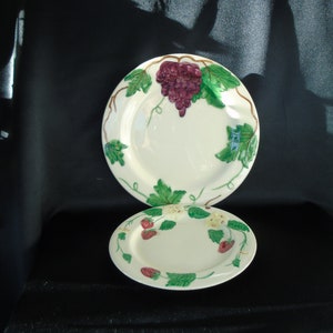 Pacific Pottery California Paar Handbemalte Obstteller