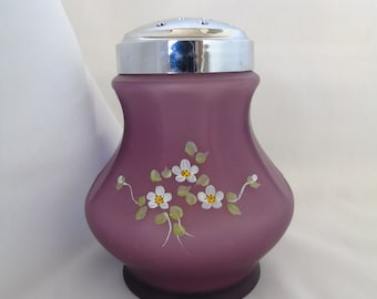 Fenton for L. G. Wright HP Purple Cased Sugar Shaker