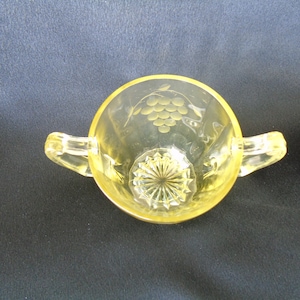 Standard Grape Topaz Yellow Sugar Bowl