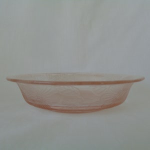 Scarce Dogwood Pink Rolled Edge Cereal Bowl, Macbeth-Evans Glass