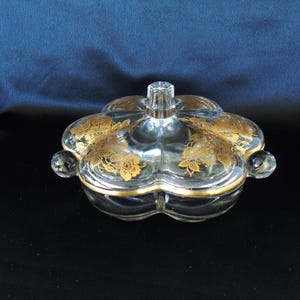 Duncan Canterbury Covered Candy with Gold Flowers
