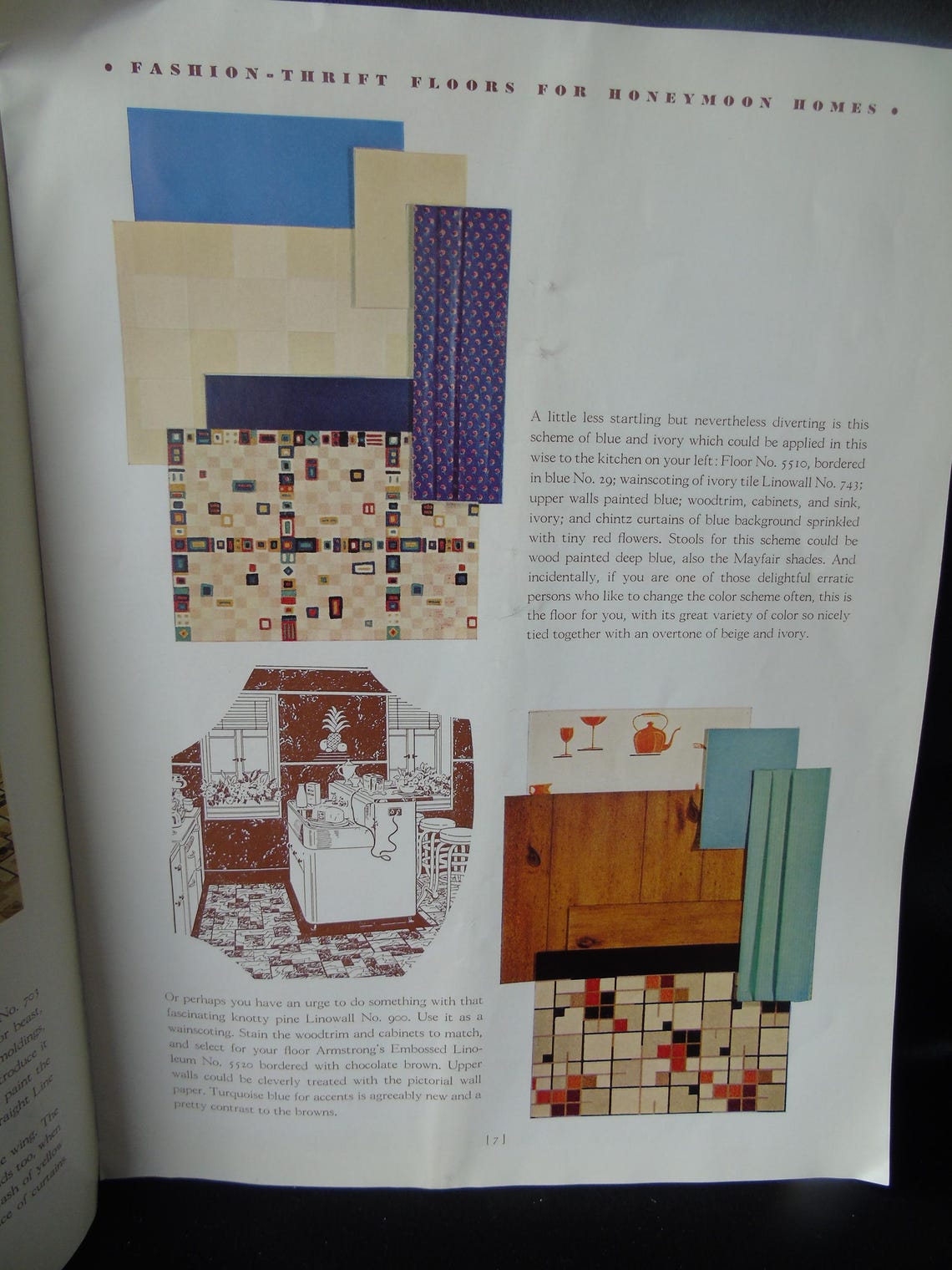 Colorful 1936 Armstrong Products Catalog, Flooring & Interiors - Etsy