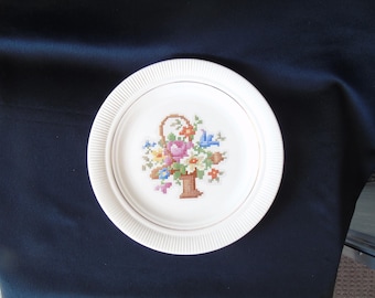 Salem China Petit Point Korb 23 cm Platte