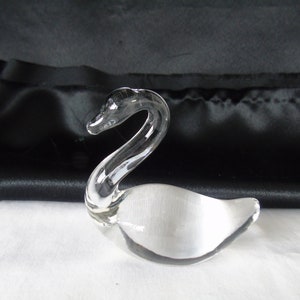 Duncan & Miller Smallest Solid Glass Swan
