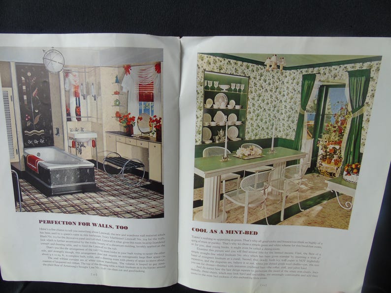Colorful 1936 Armstrong Products Catalog, Flooring & Interiors - Etsy