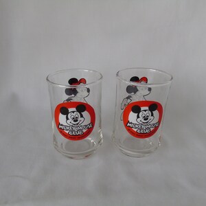 Pair Mickey Mouse Club Juice Tumblers