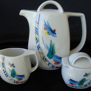 Service à café ou à chocolat de style Art déco en porcelaine de Winterling