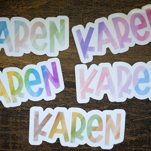 Rainbow Name Label Stickers - Water-Resistant Stickers, Laptop Bottle Stickers, School Stickers, Daycare Labels, Personalized Gift