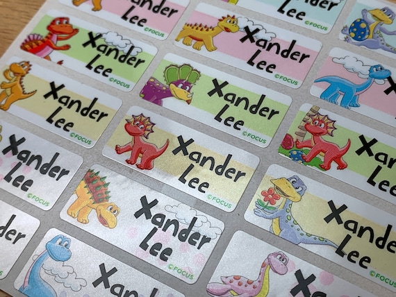 Kids Name Stickers and Iron on Labels, Daycare Name Labels
