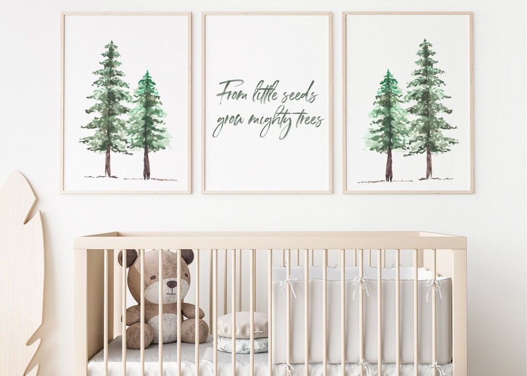 Forest Nursery Wall Art | Printable Nursery Art | Woodland Nursery ...