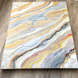Acrylic Art. Acrylic Painting , Modern Abstract Painting, acrylic pour painting on stretched canvas. Original  Pour Painting.