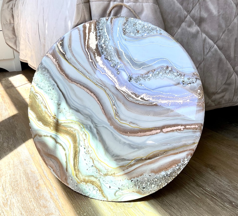 Made to Order Round Resin Wall Art Custom Resin Artwork - Etsy