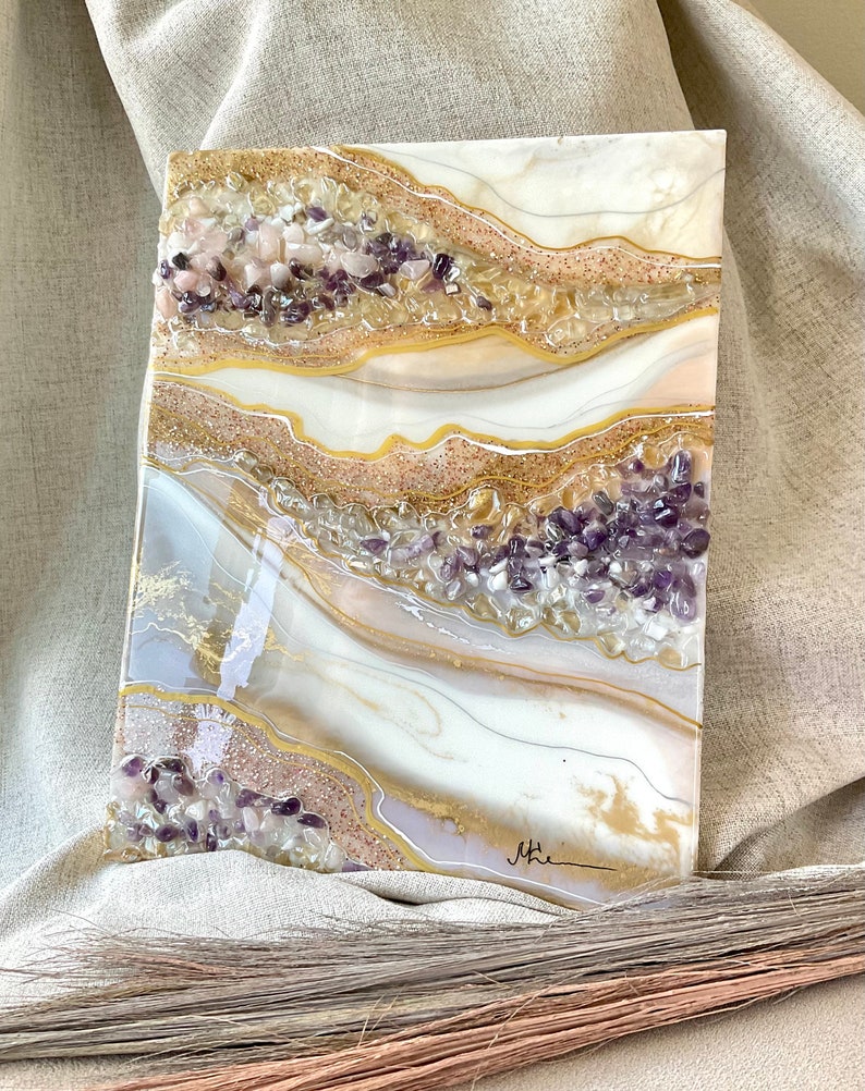 Made to Order Resin Wall Art Custom Beautiful Geode Resin Etsy