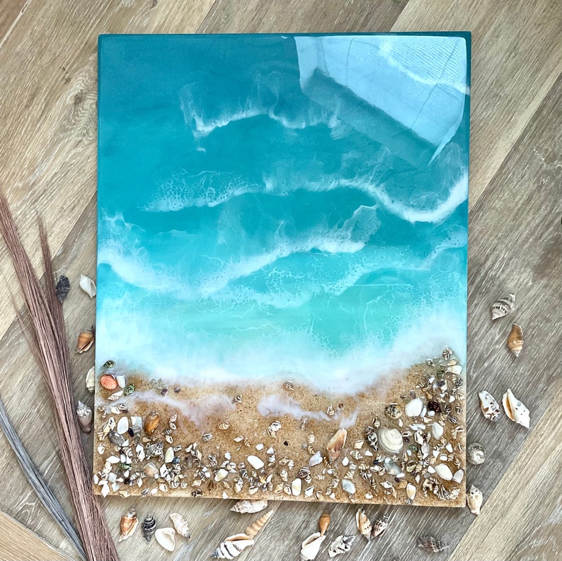 Made to Order Ocean Painting Custom Resin Artwork Ocean Etsy