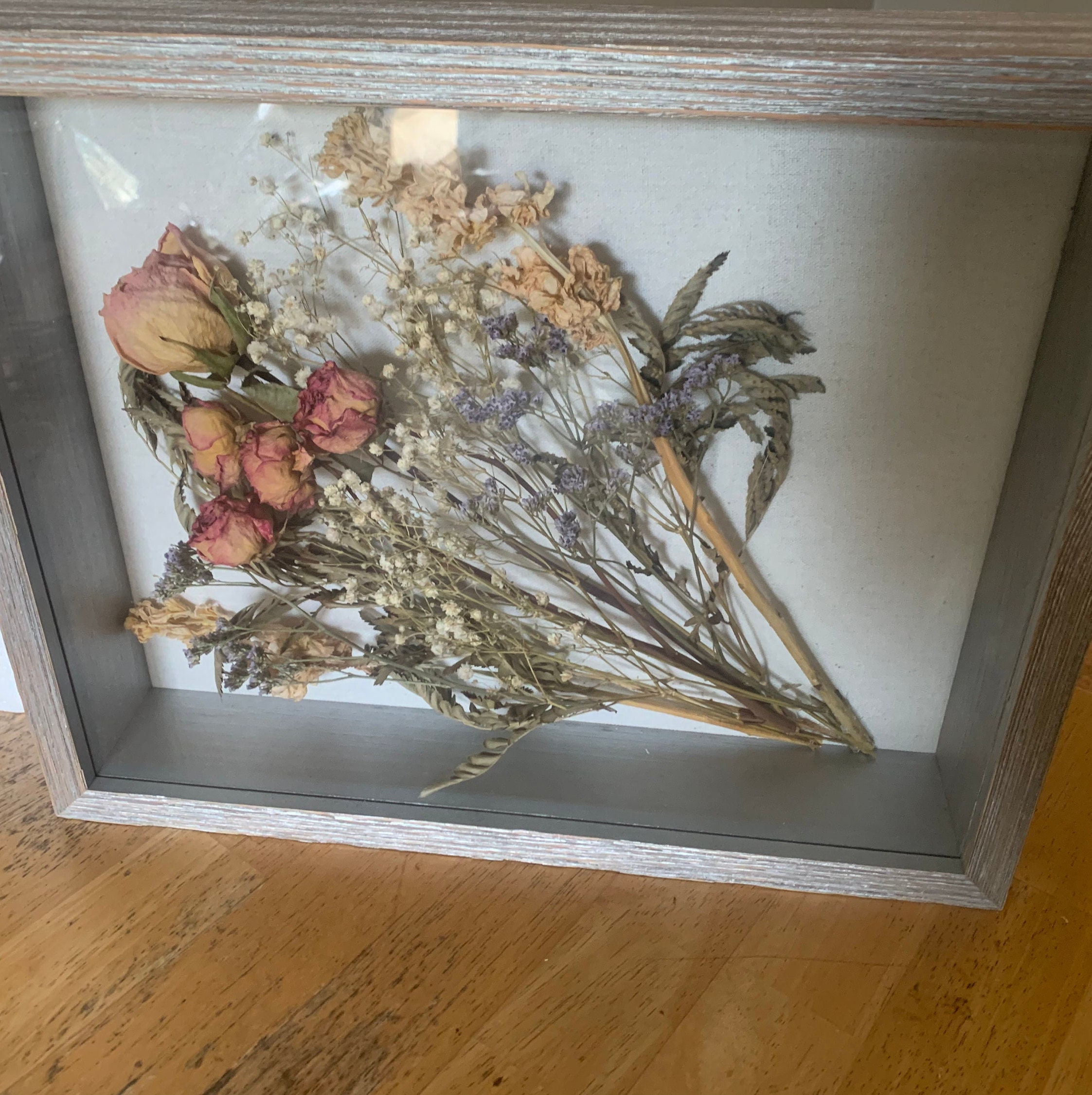 Shadow box on sale for dried flowers