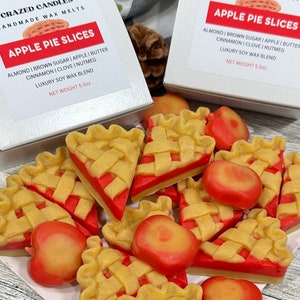 Apple Pie Wax Melts, Apple and Cinnamon, Fall Scents, Dessert Wax Melts, Fake Food, Foodie Gifts, Fall Décor, Halloween