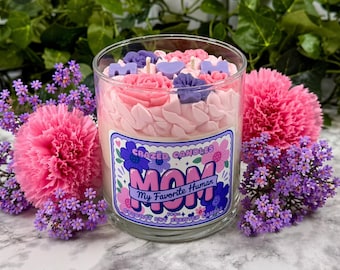 Mothers Day Candle Gift for Mom | PS I Love You Scented Candle | Coconut Soy Candle | Floral Candle | Gift for Her