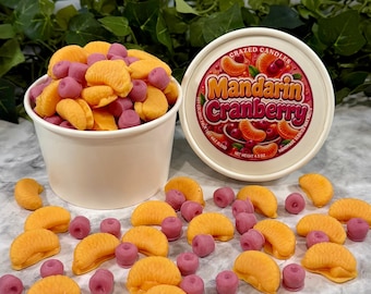 Mandarin Cranberry Wax Melts | Sweet Citrus Berry Wax Melts | Fresh Summer Wax Tarts | Fruity Coconut Soy Wax Melts | Bright Home Fragrance