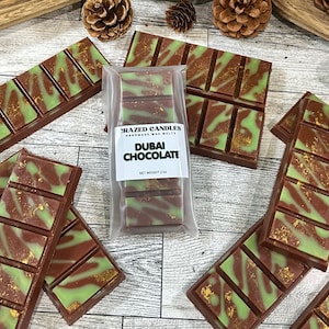 Dubai Chocolate, Soy Wax Melts, Snap Bars, Pistachio Meringue Fragrance, Fall Scented Wax Melts, Dessert Wax Tarts