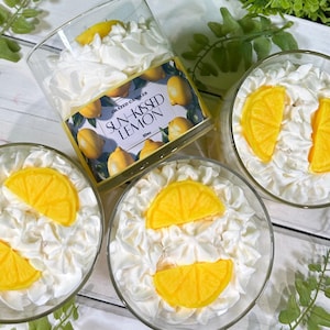 Lemon Scented Soy Wax Candle: Handmade Citrus Aroma, 10oz