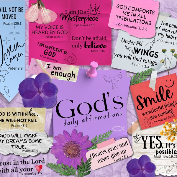 Inspirational Scripture Sublimation PNG, Bible Verse Affirmation Digital Design, Christian Faith Clipart