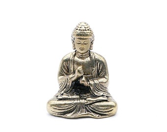 Miniature Buddha with mini carpet