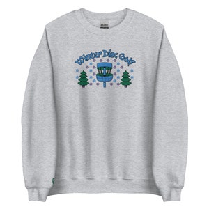 Winter Falling Snow - Disc Golf Sweatshirt