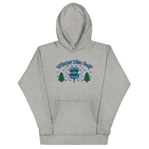 Winter Falling Snow - Disc Golf Hoodie