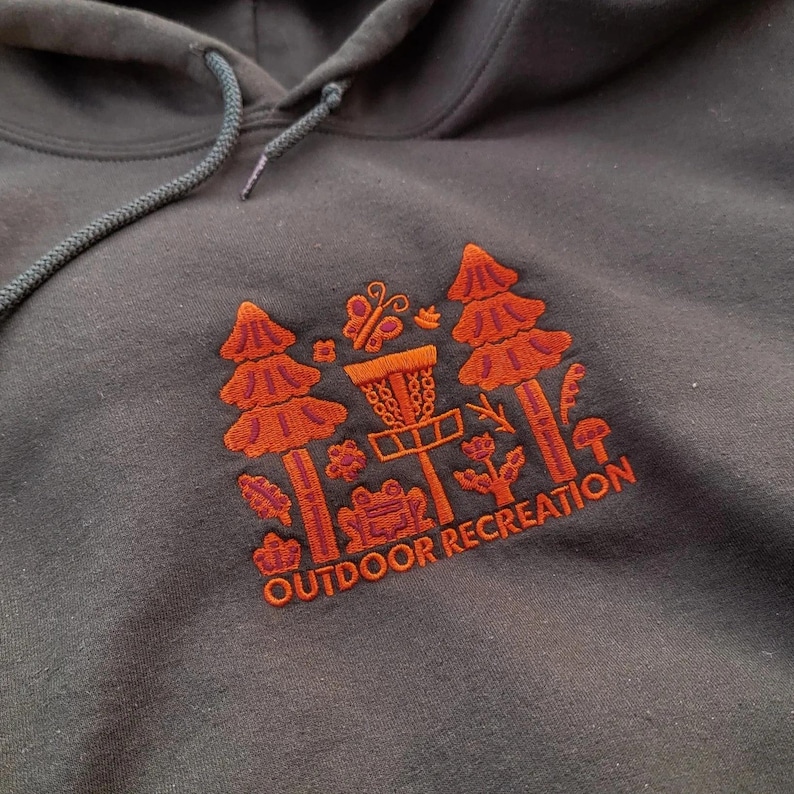 Outdoor Recreation Embroidered Hoodie - Daily Grind Disc Golf