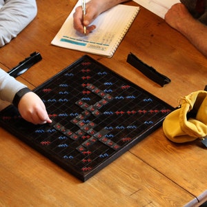 Leather Scrabble Game Board