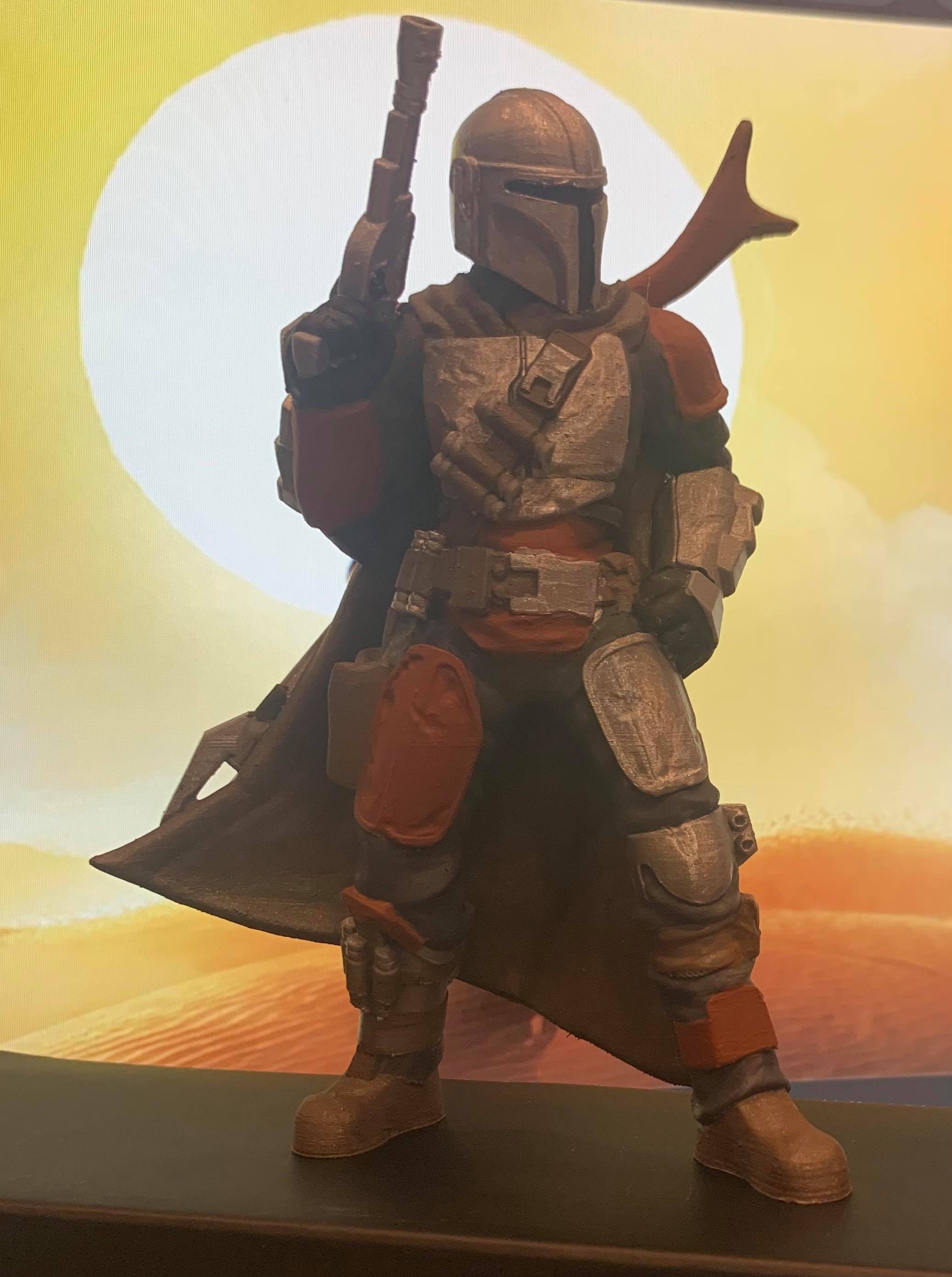 The Mandalorian & Baby Yoda Star Wars: Fan Art Hand Painted | Etsy