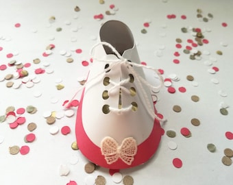 Baby Shoe Favor Template, Baby Shower Decoration (Digital)