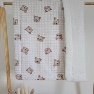 Baby blanket / Teddy blanket / Gingham blanket