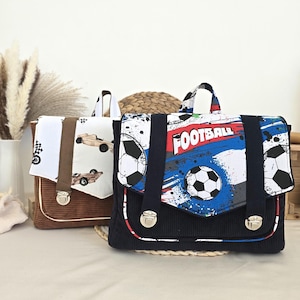 Children's school bag / boys' school bag / rectangular school bag / velvet school bag / personalized school bag