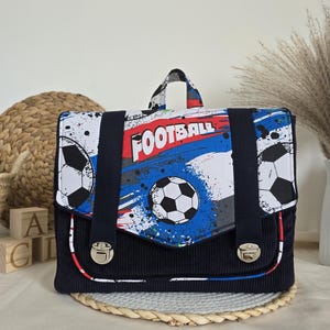 Children's school bag / boys' school bag / rectangular school bag / velvet school bag / personalized school bag