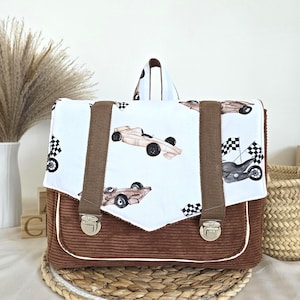 Children's school bag / boys' school bag / rectangular school bag / velvet school bag / personalized school bag