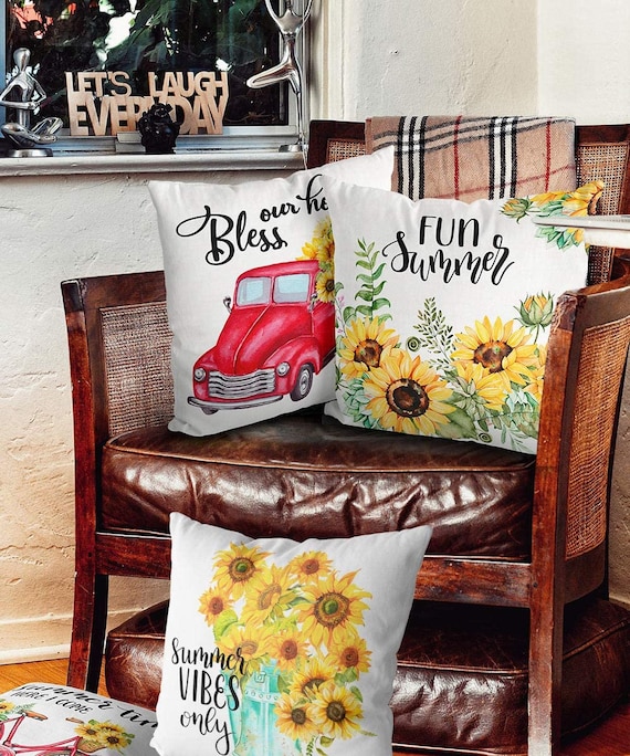 Farmhouse Truck Outdoor Decorative Pillow