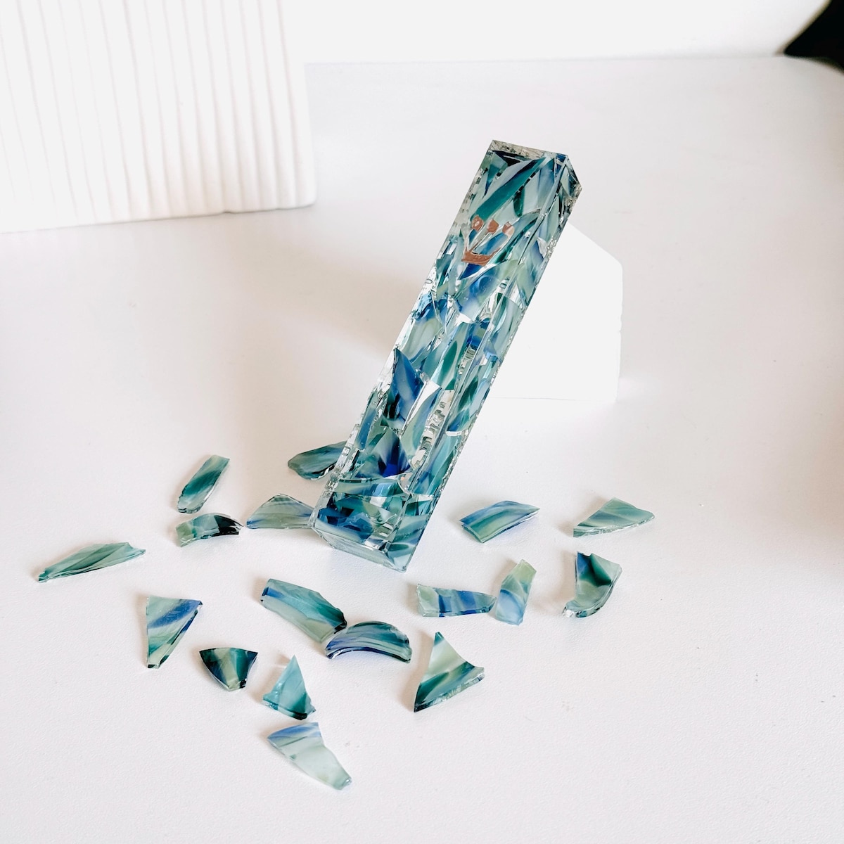 Mezuzah from Wedding Glass Shards