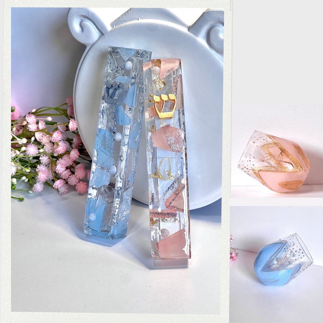 Wedding Breaking Glass Mezuzah Kit Chuppah Glass Keepsake Etsy