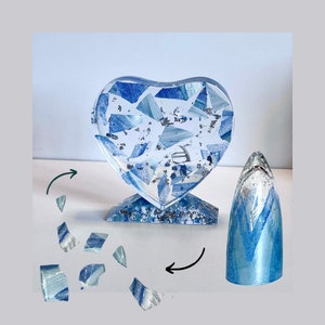Jewish breaking glass kit, Chuppah kit, chuppah glass breaking kit, breaking glass wedding souvenir, Jewish gifts wedding, heart stand resin