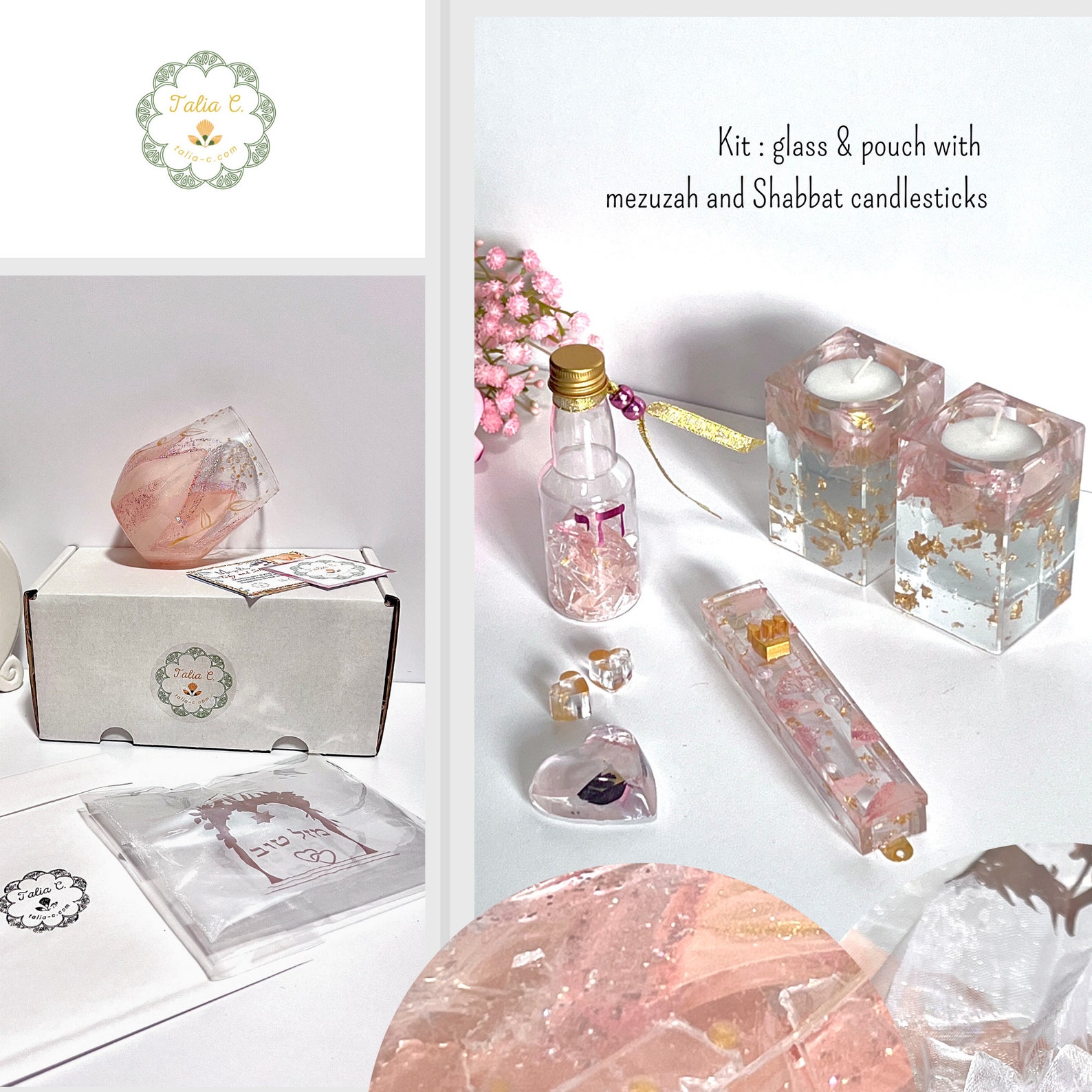 Chuppah Kit Breaking Glass Mezuzah Jewish Gifts Wedding Etsy