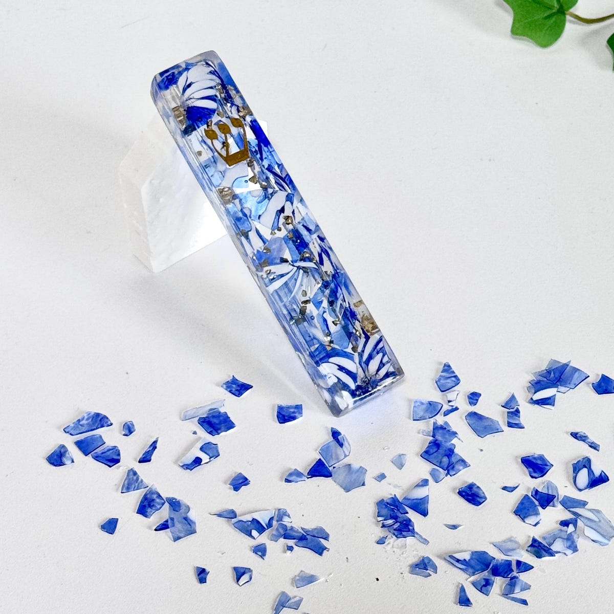 2 x Mezuzah Created from Wedding Glass Shards