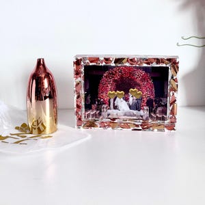 Wedding breaking glass, Chuppah glass to break, Jewish ceremony, wedding glass shards picture frame, bridal shower gift, smash glass & bag