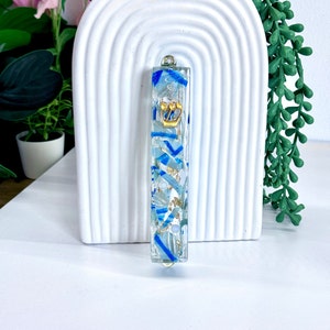 Chuppah Breaking Glass Mezuzah Kit - Jewish Wedding Keepsake With Cement Case And Colored Glass