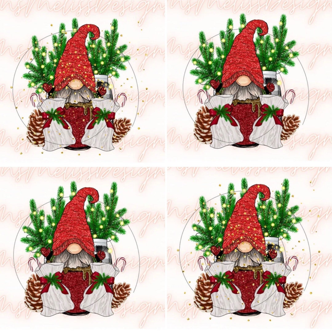 Christmas Gnome PNG File, Gnome Download, Xmas Gnomes Sublimation ...